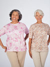 Short Sleeve Polyester ladies blouse