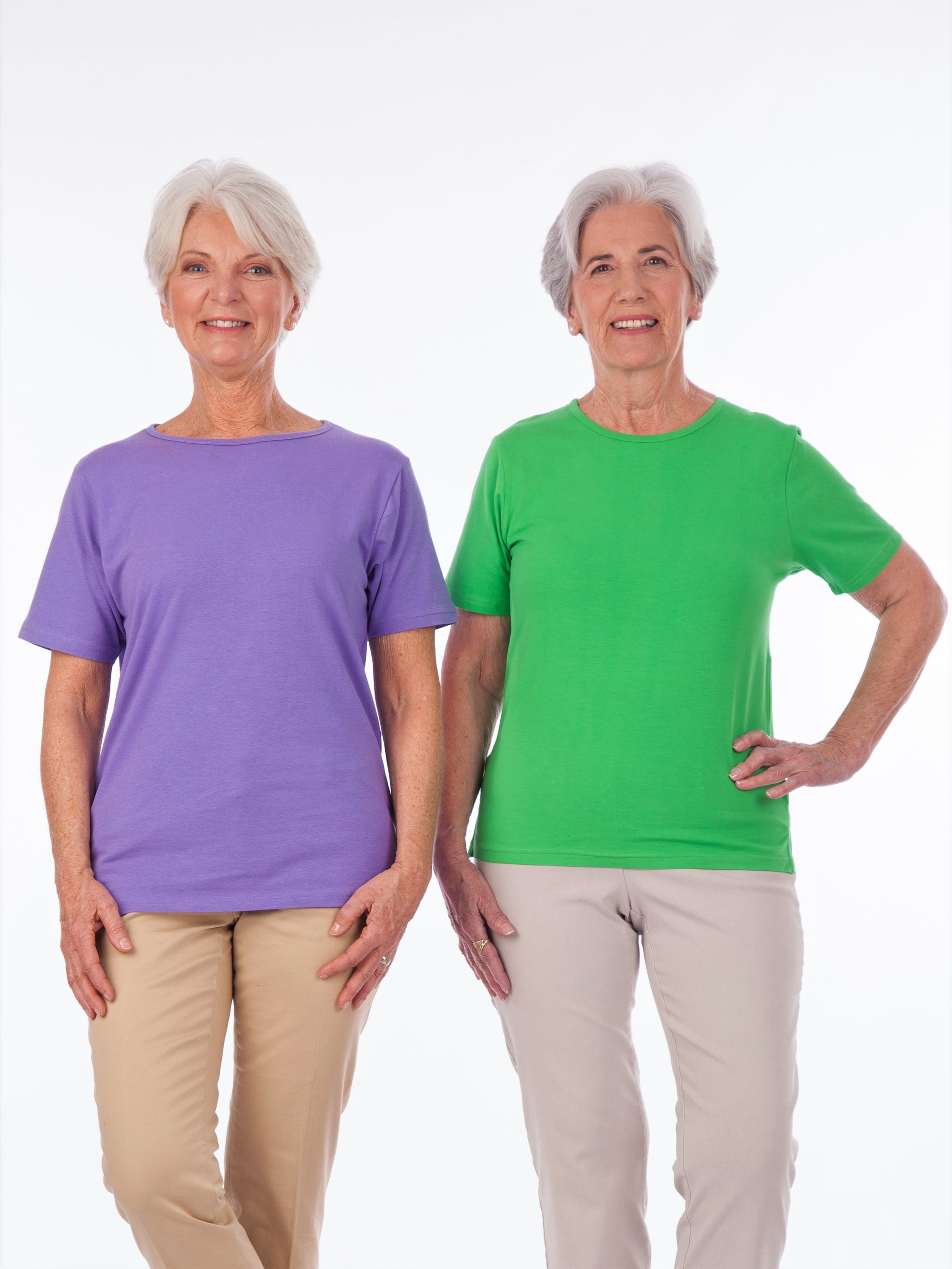 Women's Solid Color Fashion Tee Shirt