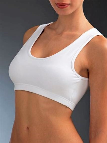 over the head sports bra